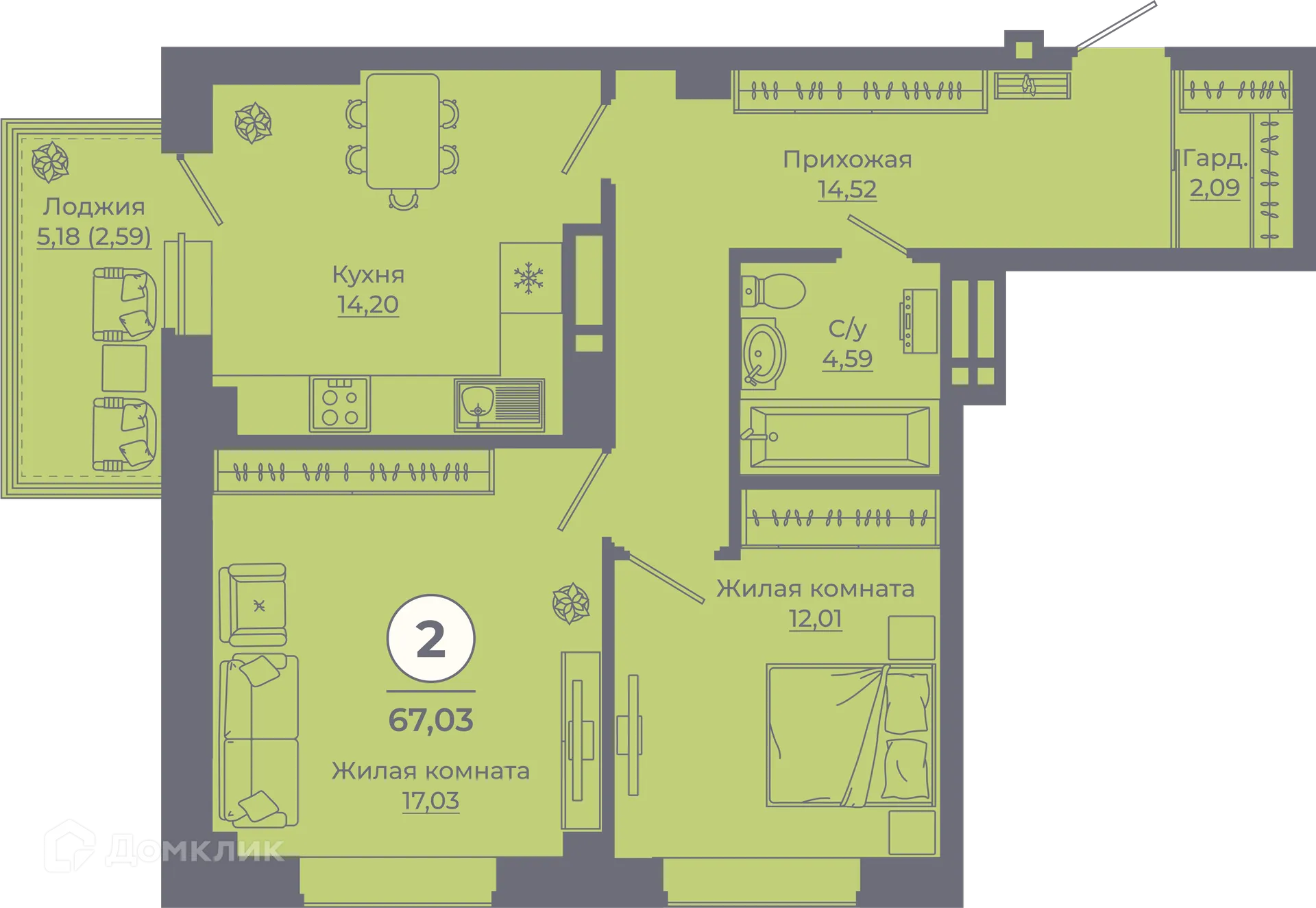 Фото квартиры в ЖК Сокольники