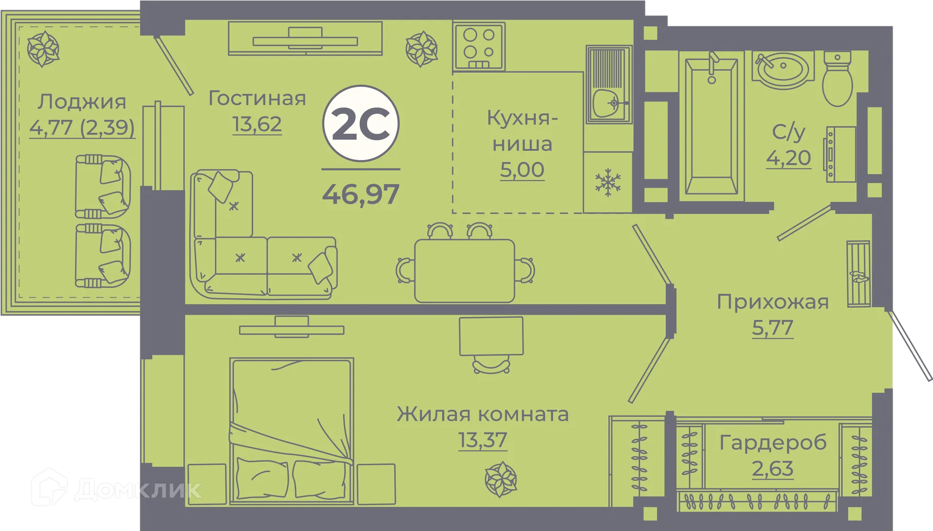 Фото квартиры в ЖК Сокольники