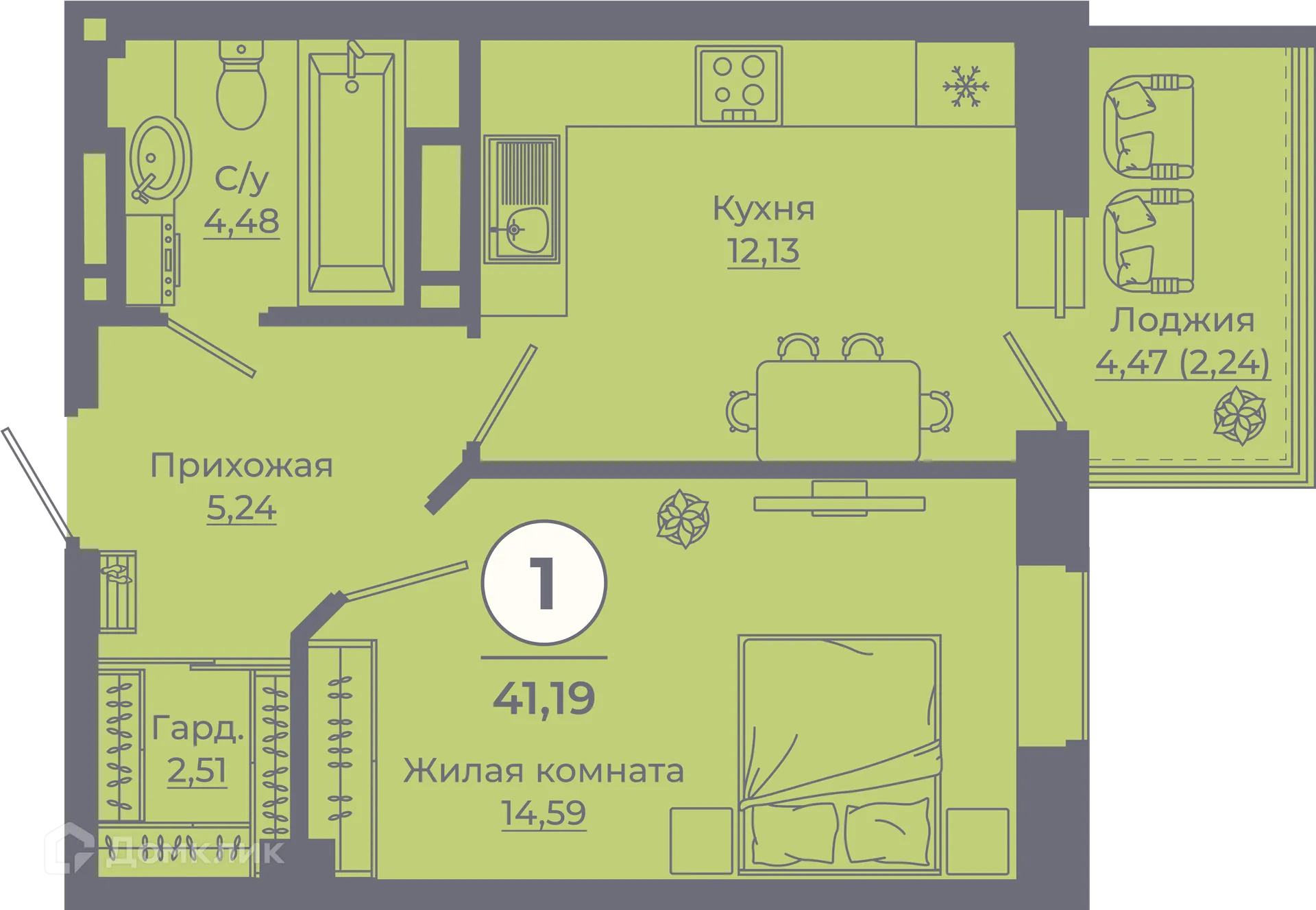 Фото квартиры в ЖК Сокольники