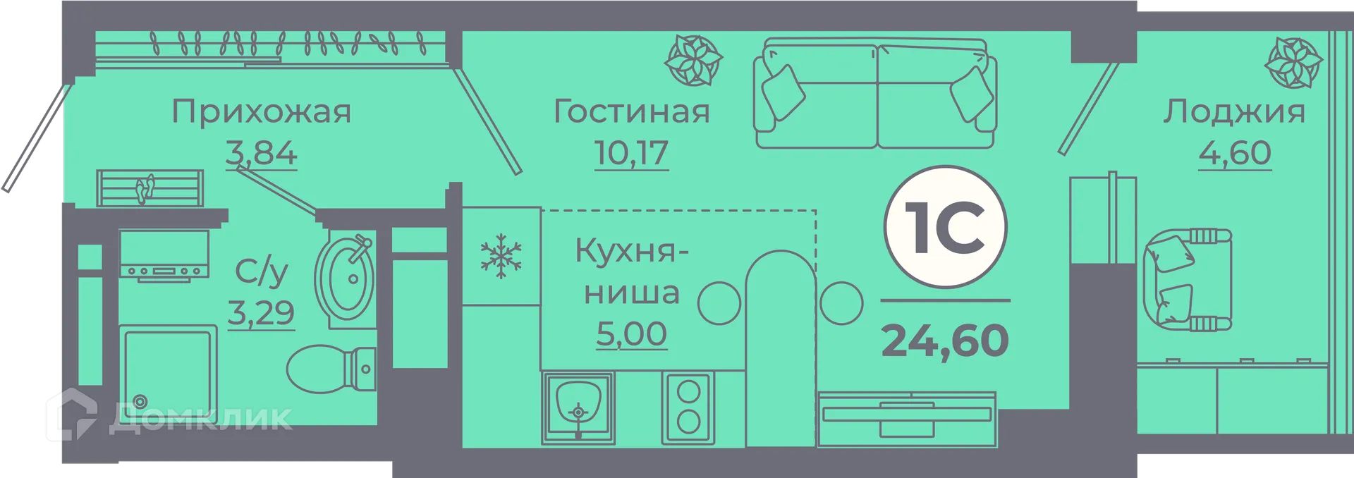 Фото квартиры в ЖК Сокольники