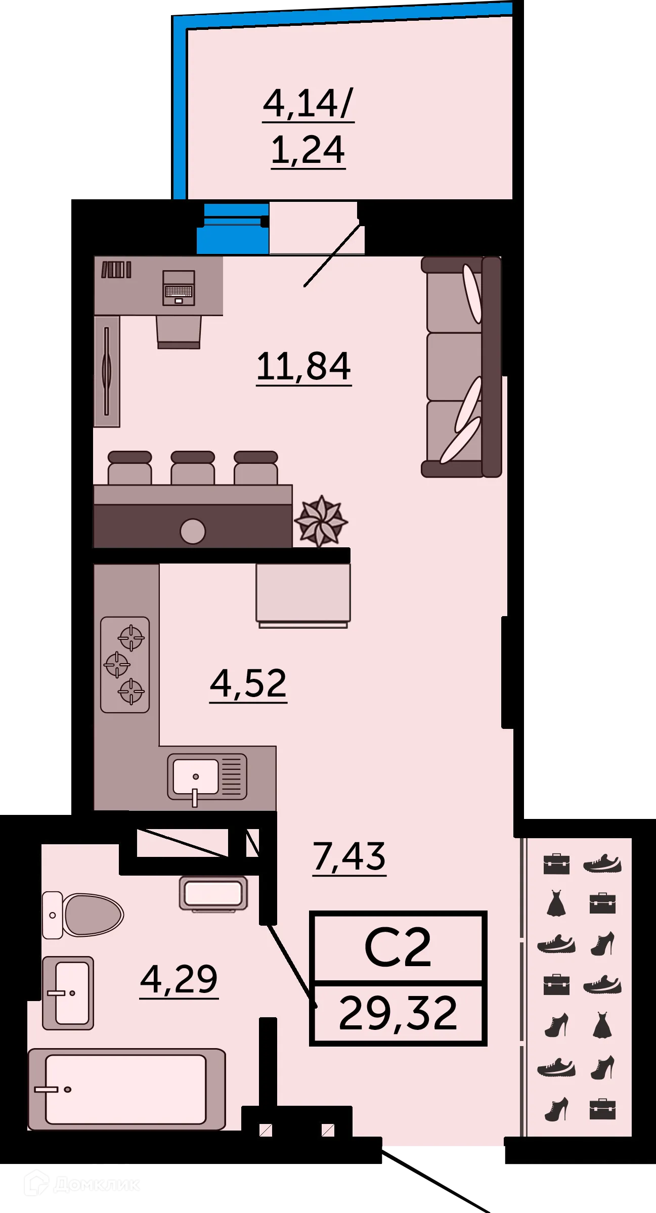 Фото квартиры в ЖК Город у Реки