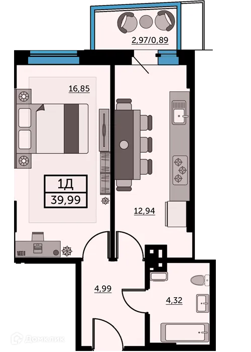 Фото квартиры в ЖК Город у Реки