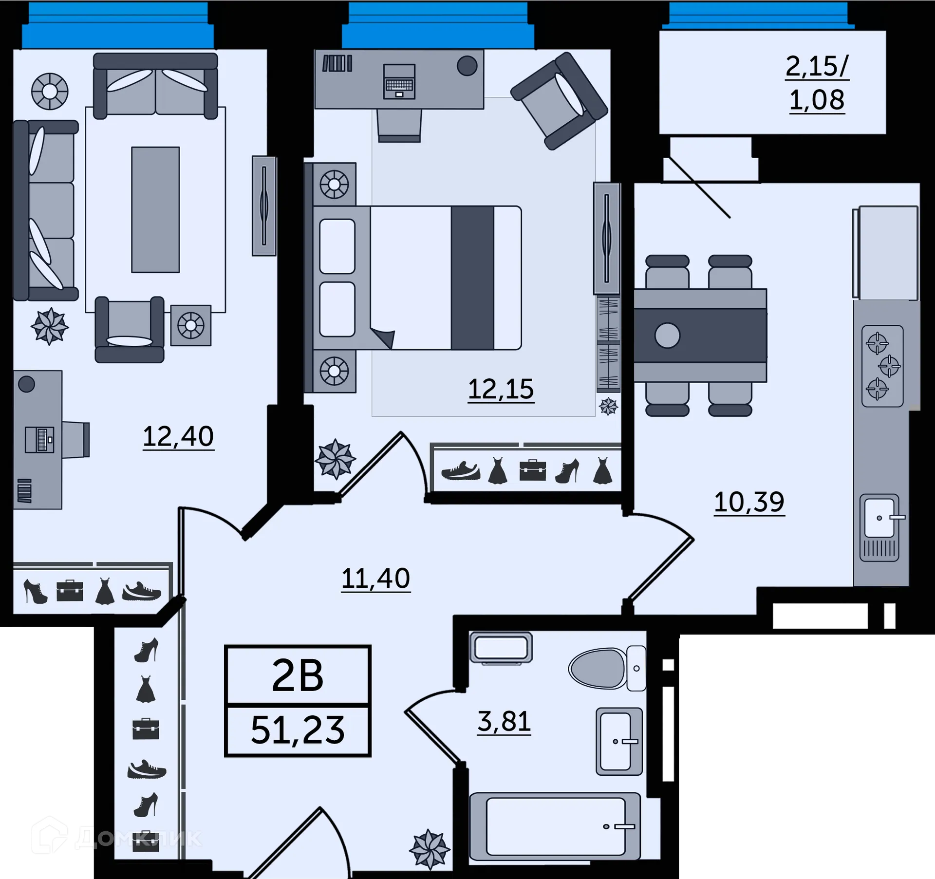 Фото квартиры в ЖК "Легенда Ростова"