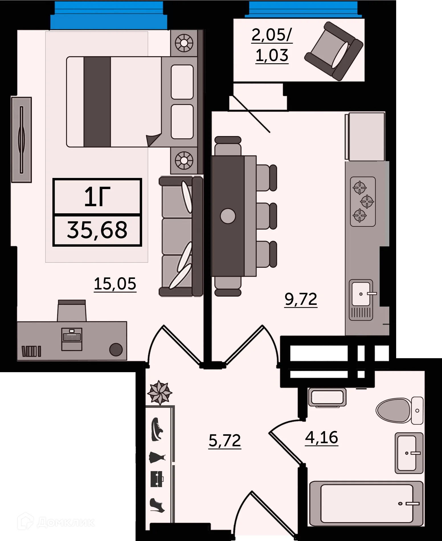 Фото квартиры в ЖК "Легенда Ростова"