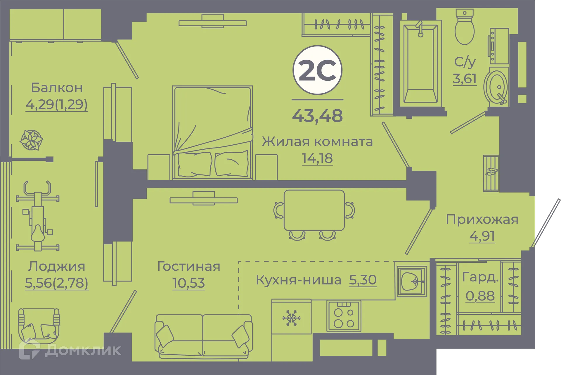 Фото квартиры в ЖК Сокольники