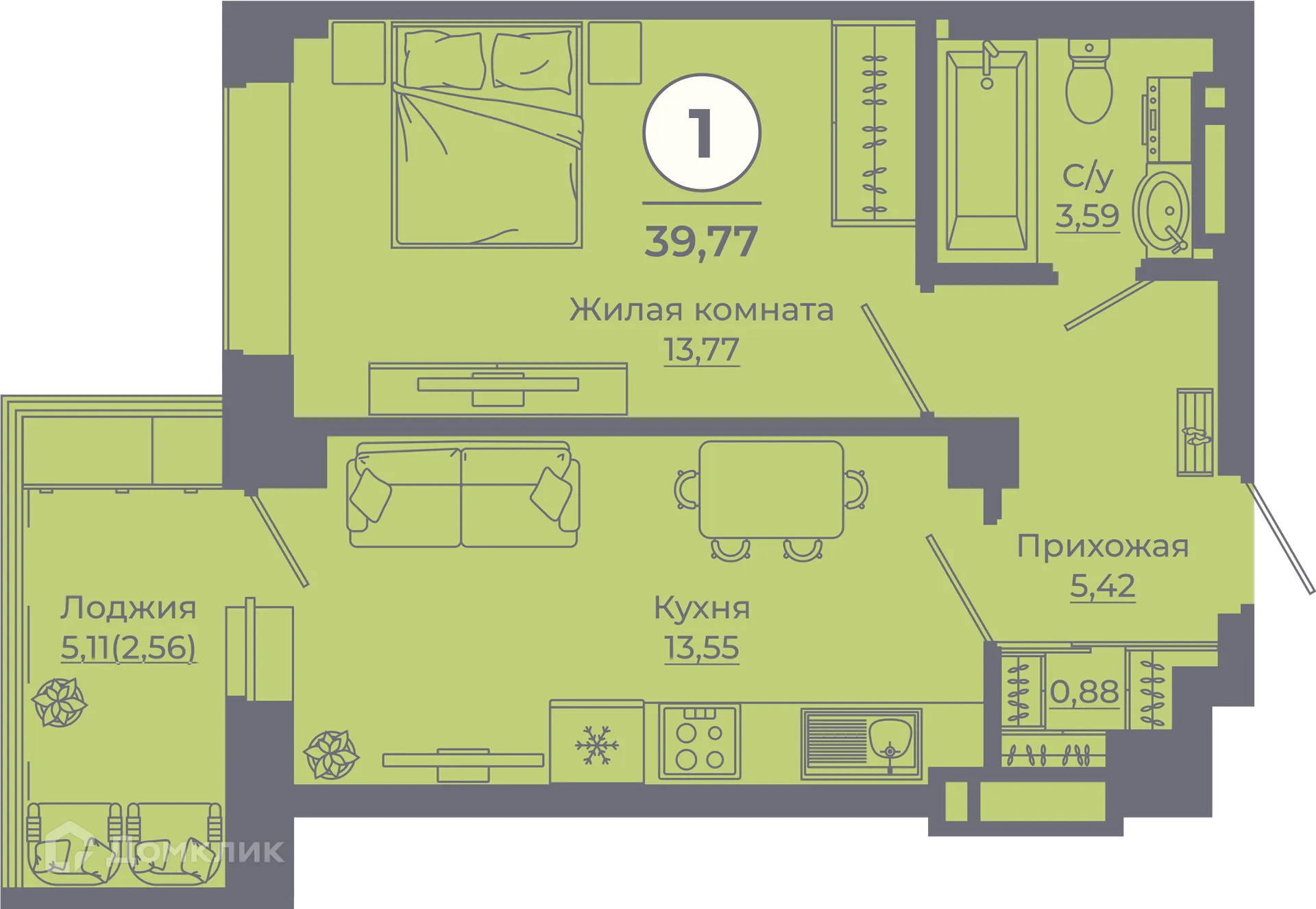 Фото квартиры в ЖК Сокольники