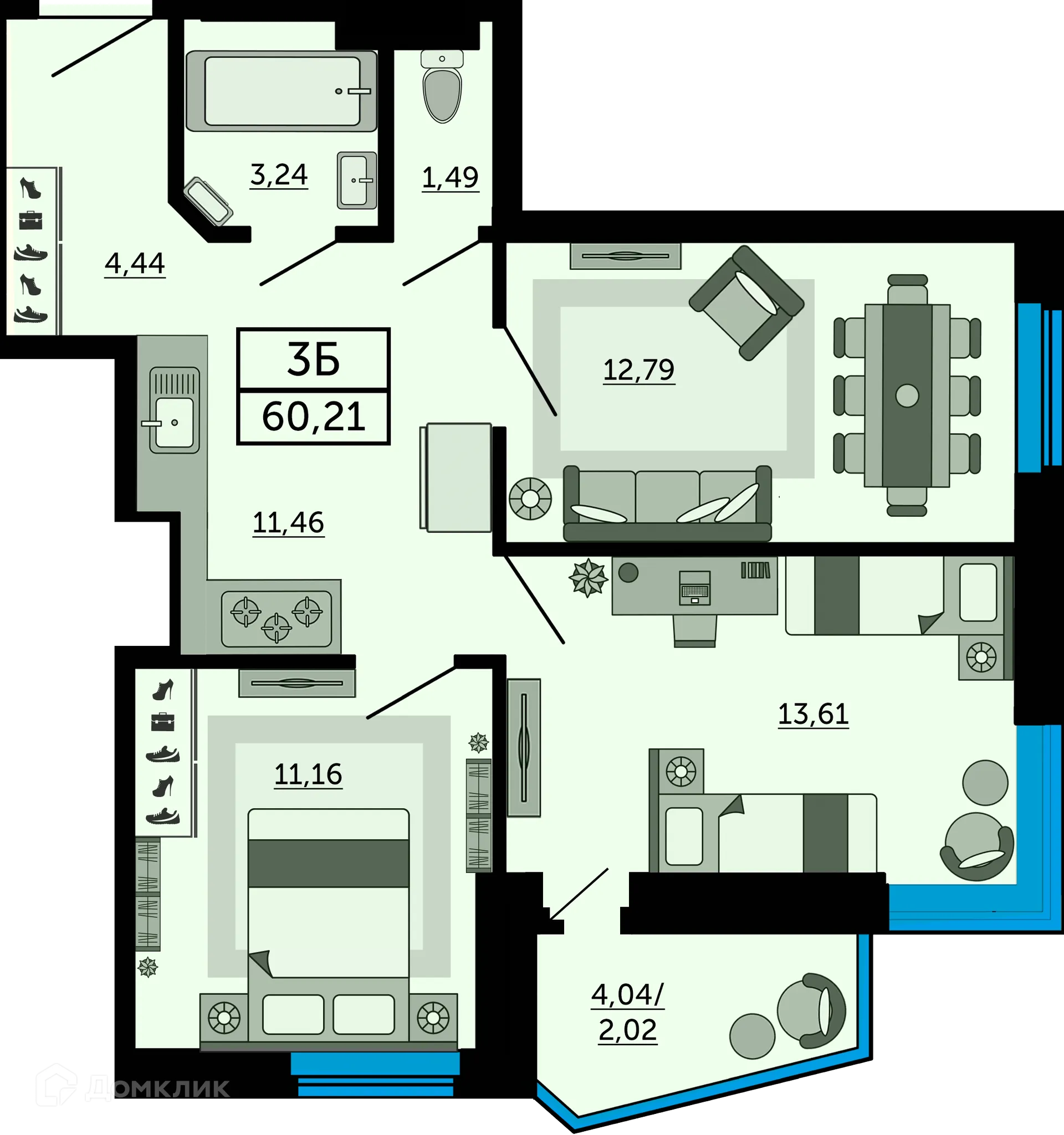 Фото квартиры в ЖК "Донской Арбат"