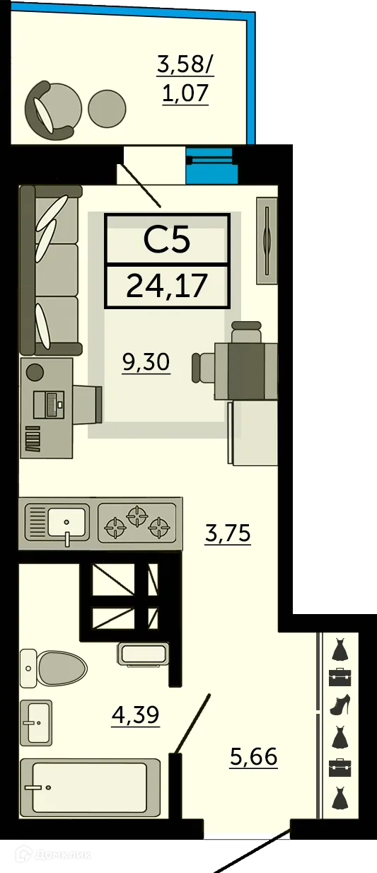 Фото квартиры в ЖК "Донской Арбат"