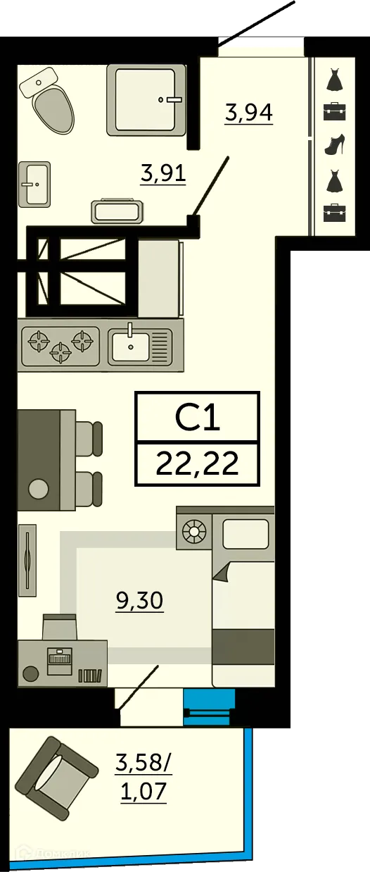Фото квартиры в ЖК "Донской Арбат"
