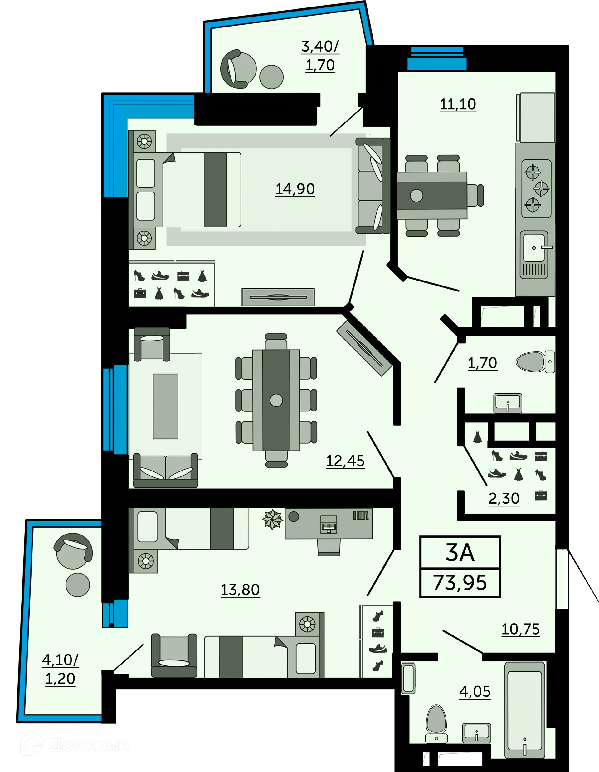 Фото квартиры в ЖК Донской Арбат 2