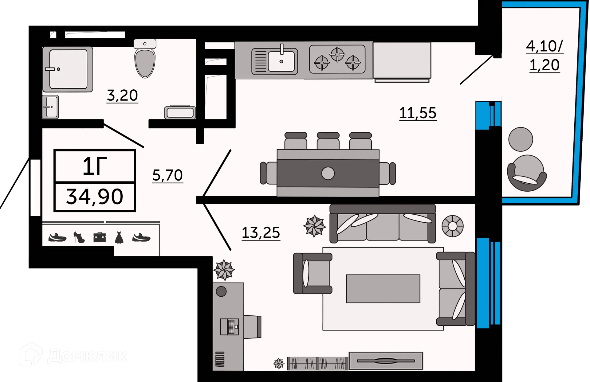 Фото квартиры в ЖК Донской Арбат 2