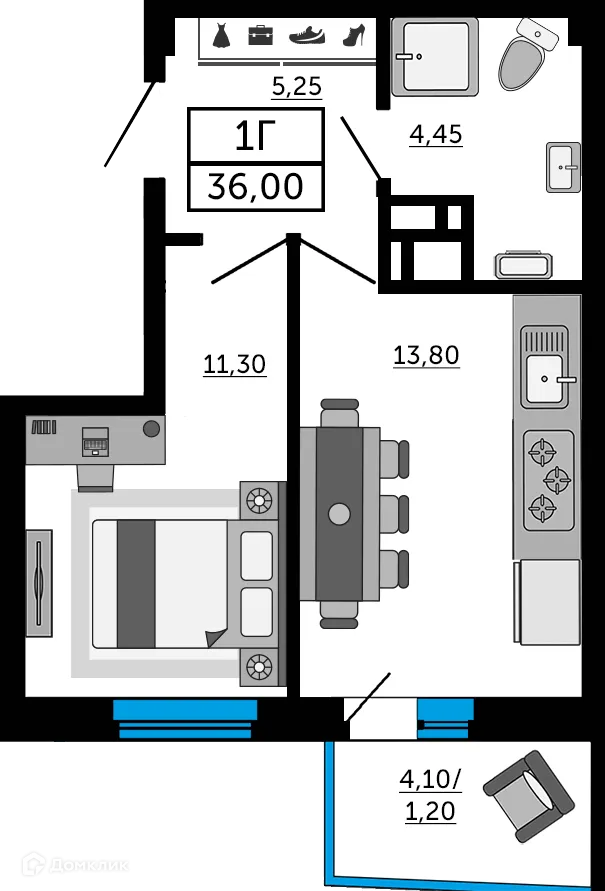 Фото квартиры в ЖК Донской Арбат 2