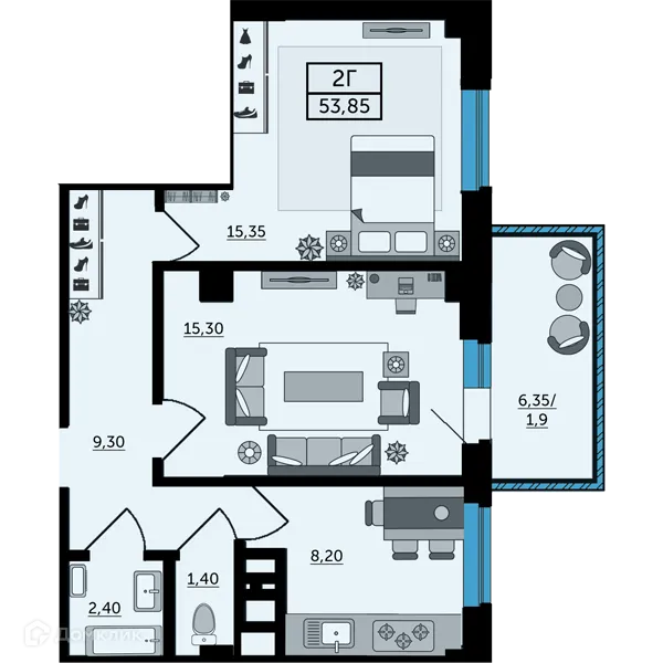 Фото квартиры в ЖК Грин парк