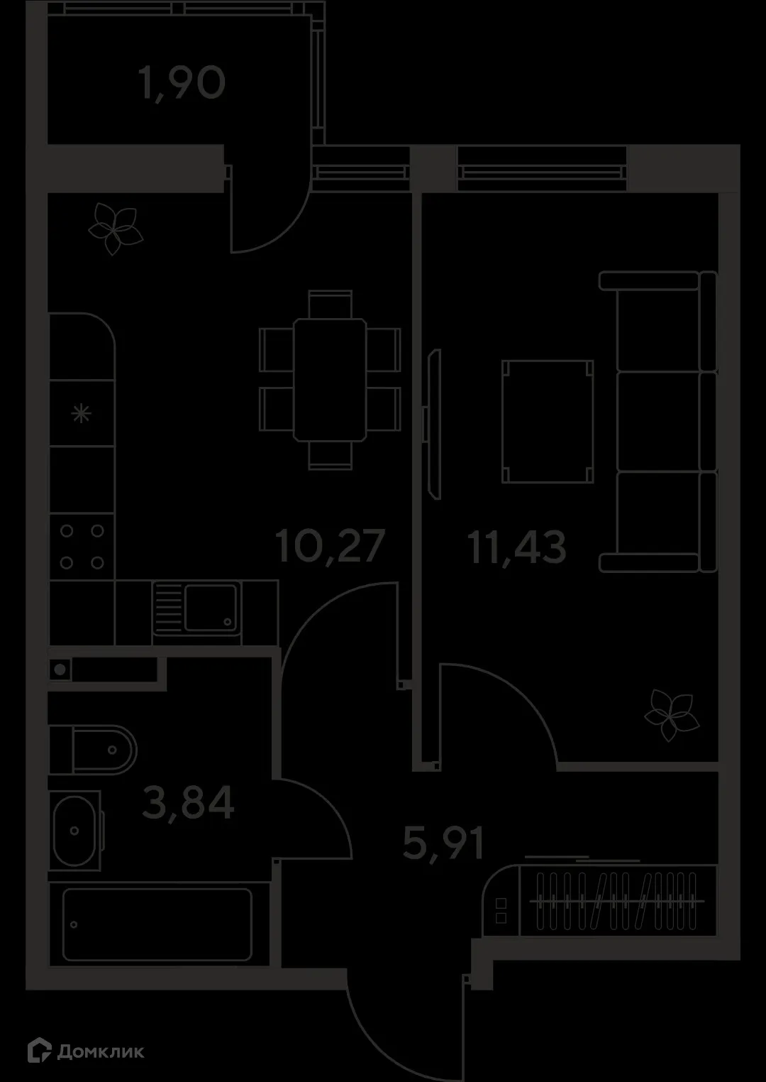 Фото квартиры в ЖК МАЛИНА ПАРК
