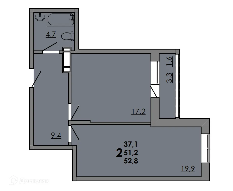 Фото квартиры в ЖК "Gray (Грэй)"