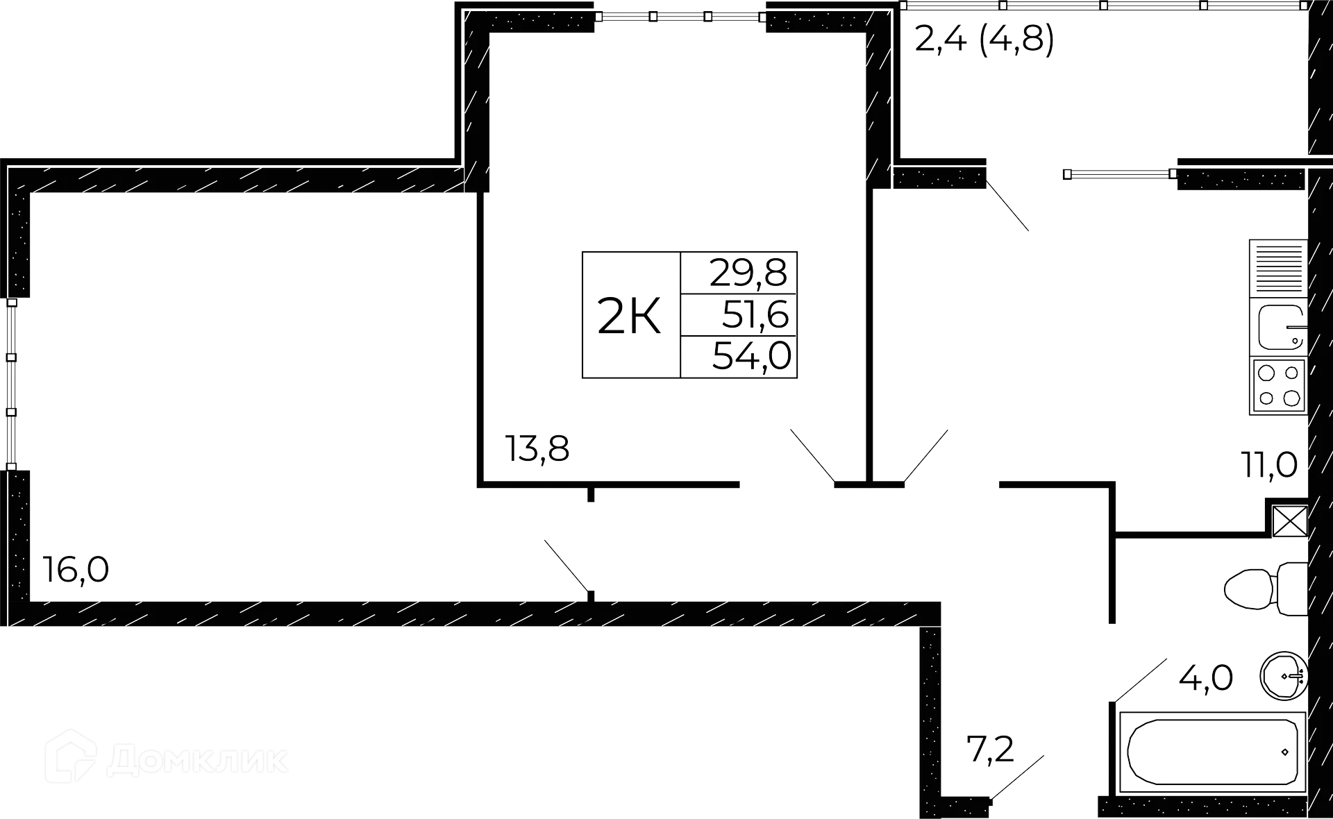 Фото квартиры в ЖК "Западные Аллеи"