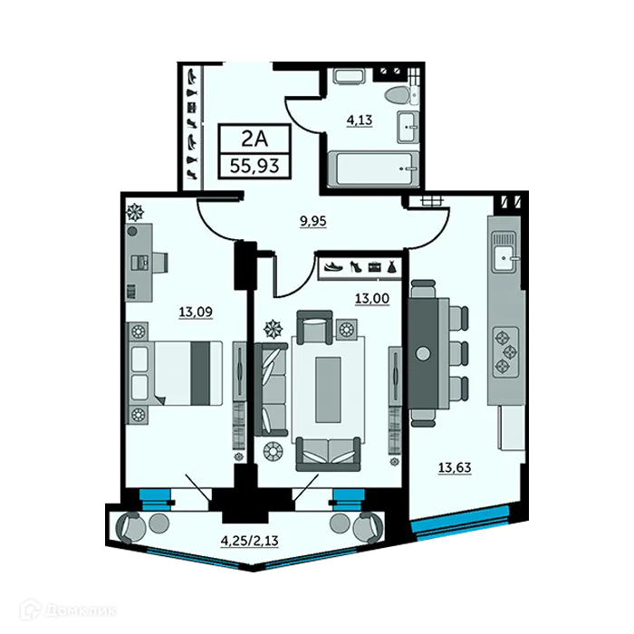 Фото квартиры в ЖК Рубин