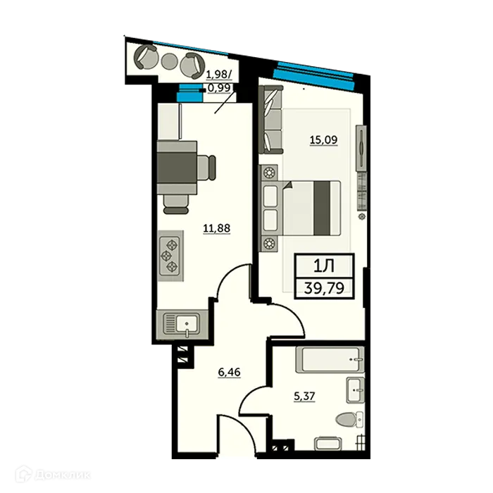 Фото квартиры в ЖК Рубин