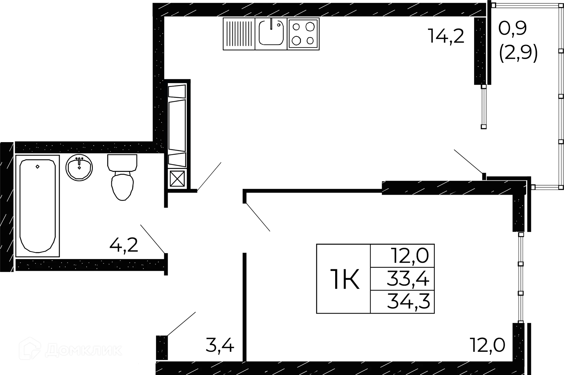Фото квартиры в ЖК "Западные Аллеи"