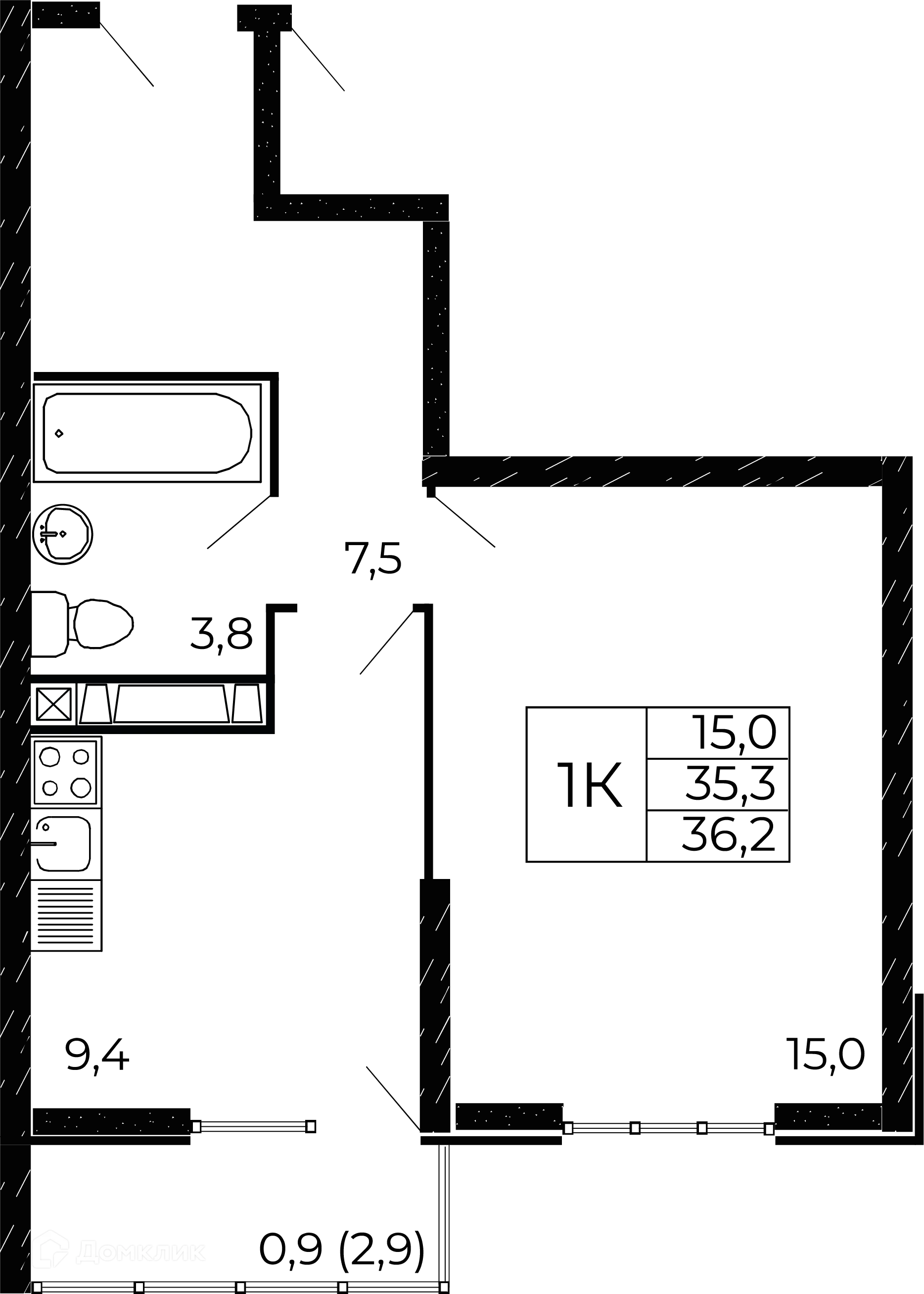 Фото квартиры в ЖК "Западные Аллеи"