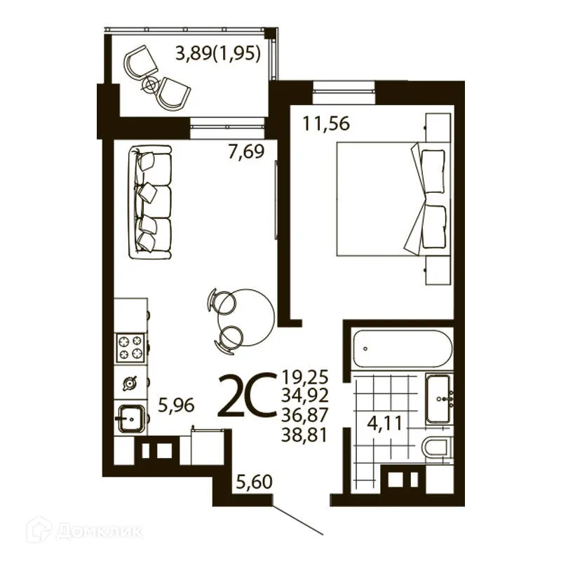 Фото квартиры в ЖК Текучев