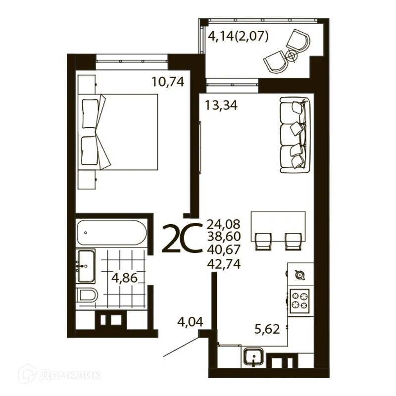 Фото квартиры в ЖК Текучев