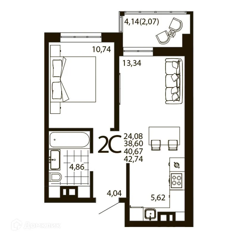 Фото квартиры в ЖК Текучев