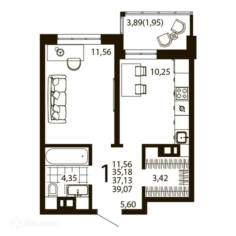 Фото квартиры в ЖК Текучев