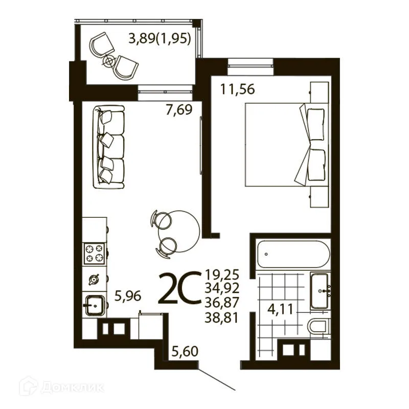 Фото квартиры в ЖК Текучев