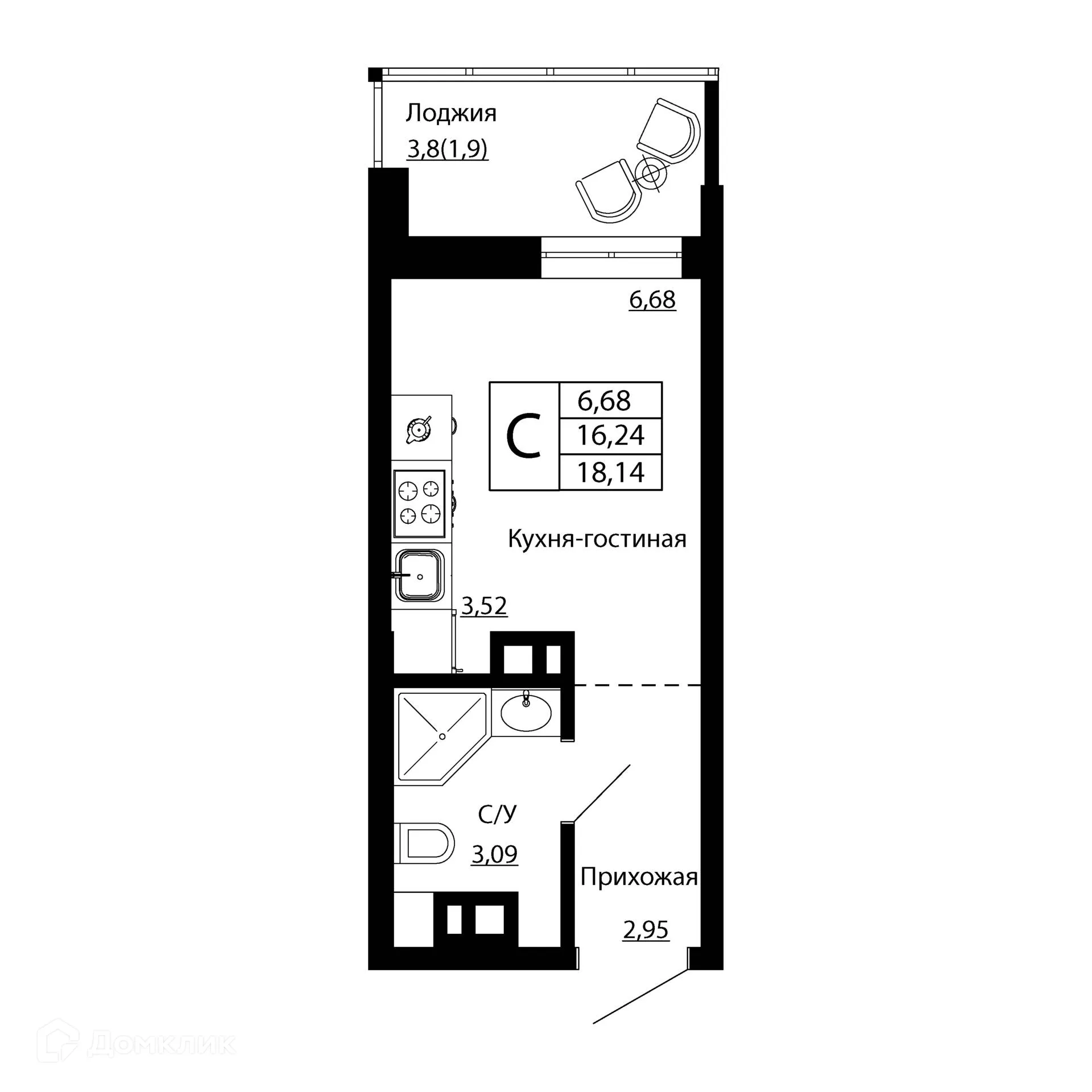 Фото квартиры в ЖК Текучев