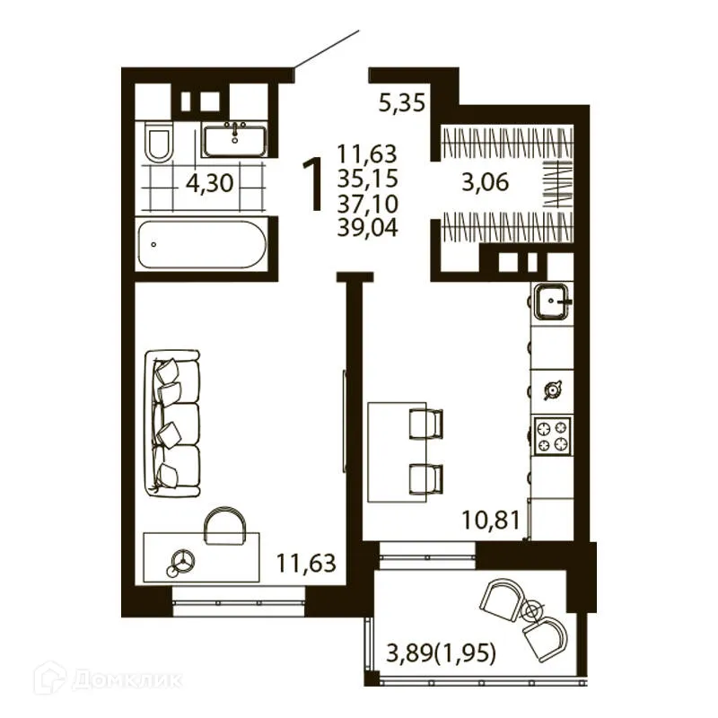 Фото квартиры в ЖК Текучев