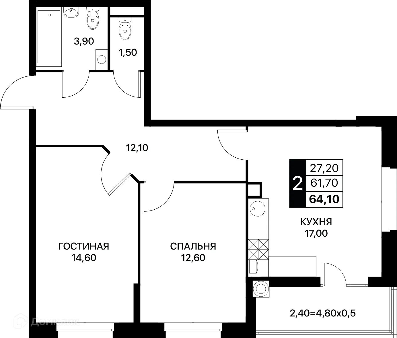 Фото квартиры в ЖК Smartpolét (Смартполёт)