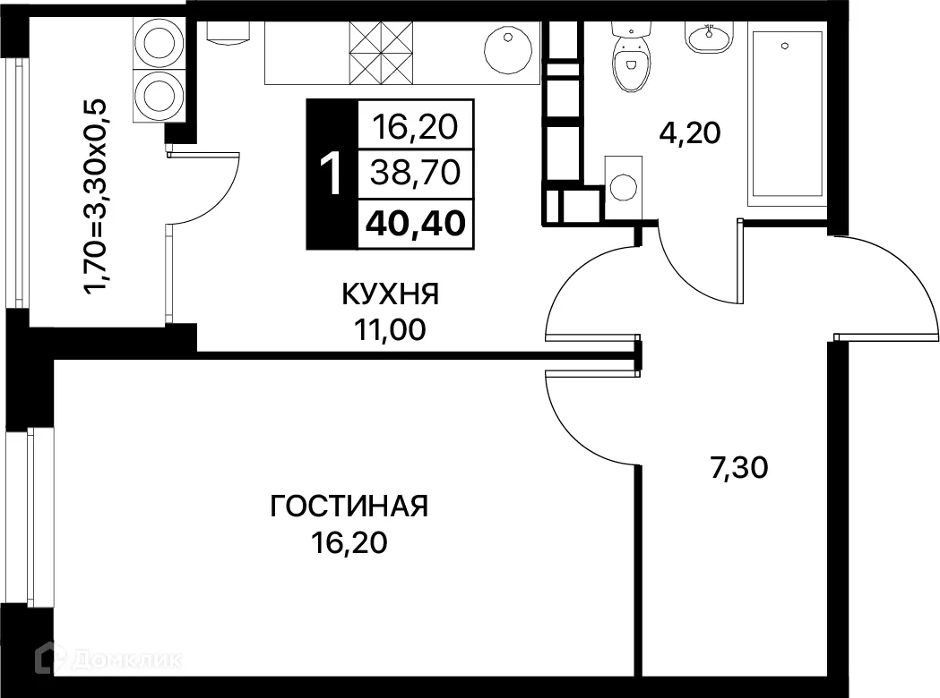Фото квартиры в ЖК Smartpolét (Смартполёт)