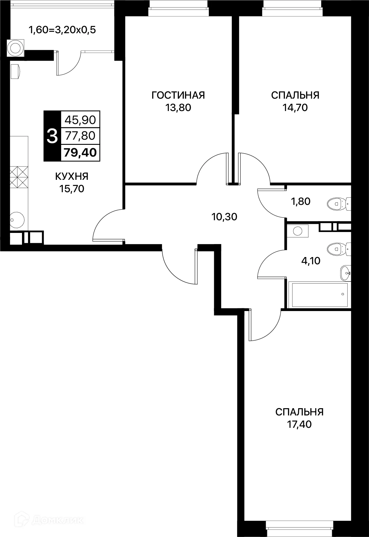 Фото квартиры в ЖК Smartpolét (Смартполёт)