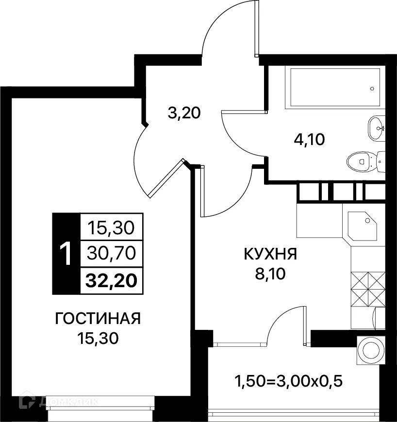 Фото квартиры в ЖК Smartpolét (Смартполёт)