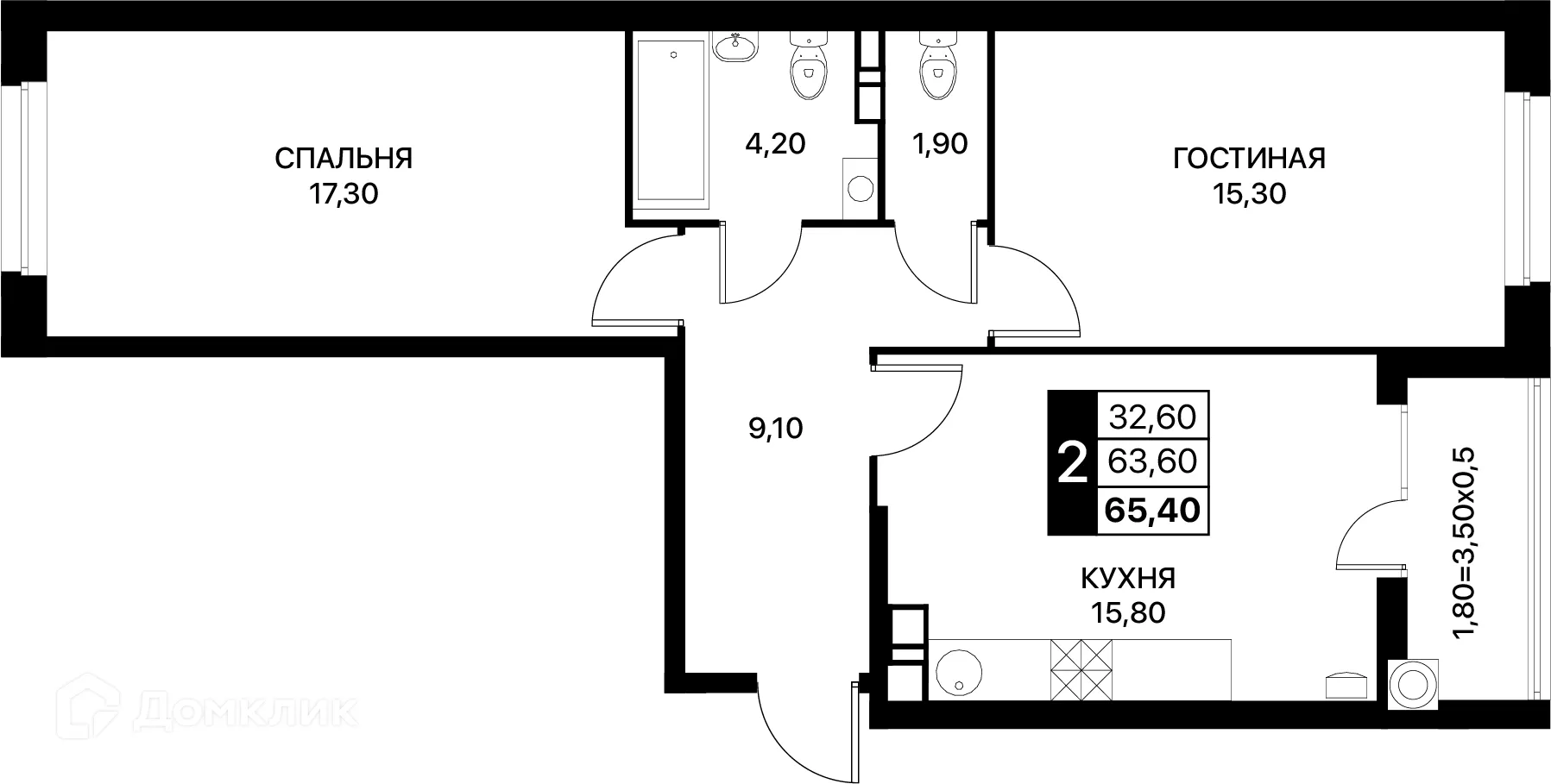 Фото квартиры в ЖК Smartpolét (Смартполёт)