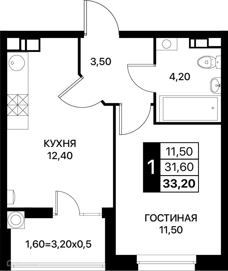 Фото квартиры в ЖК Smartpolét (Смартполёт)