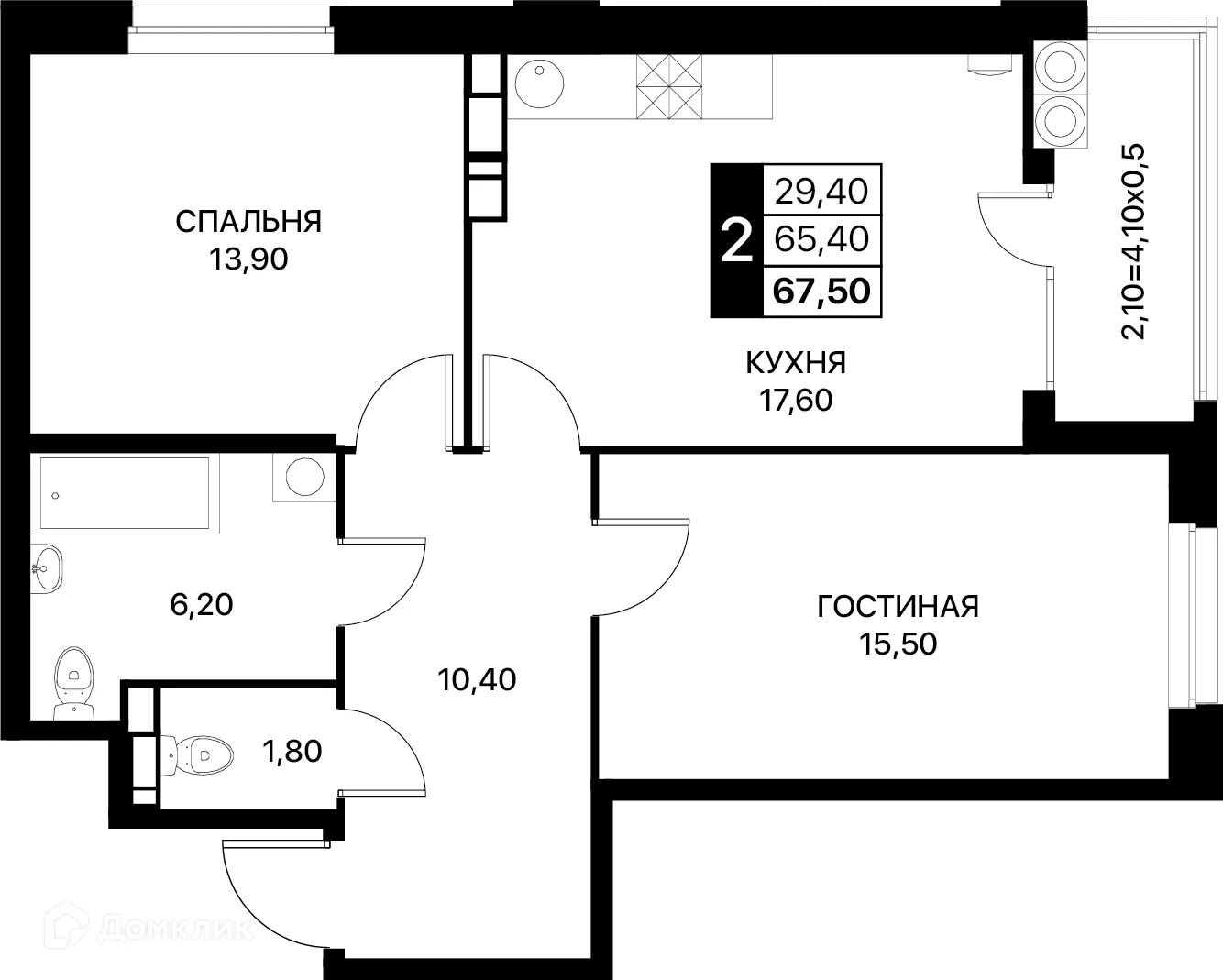 Фото квартиры в ЖК Smartpolét (Смартполёт)