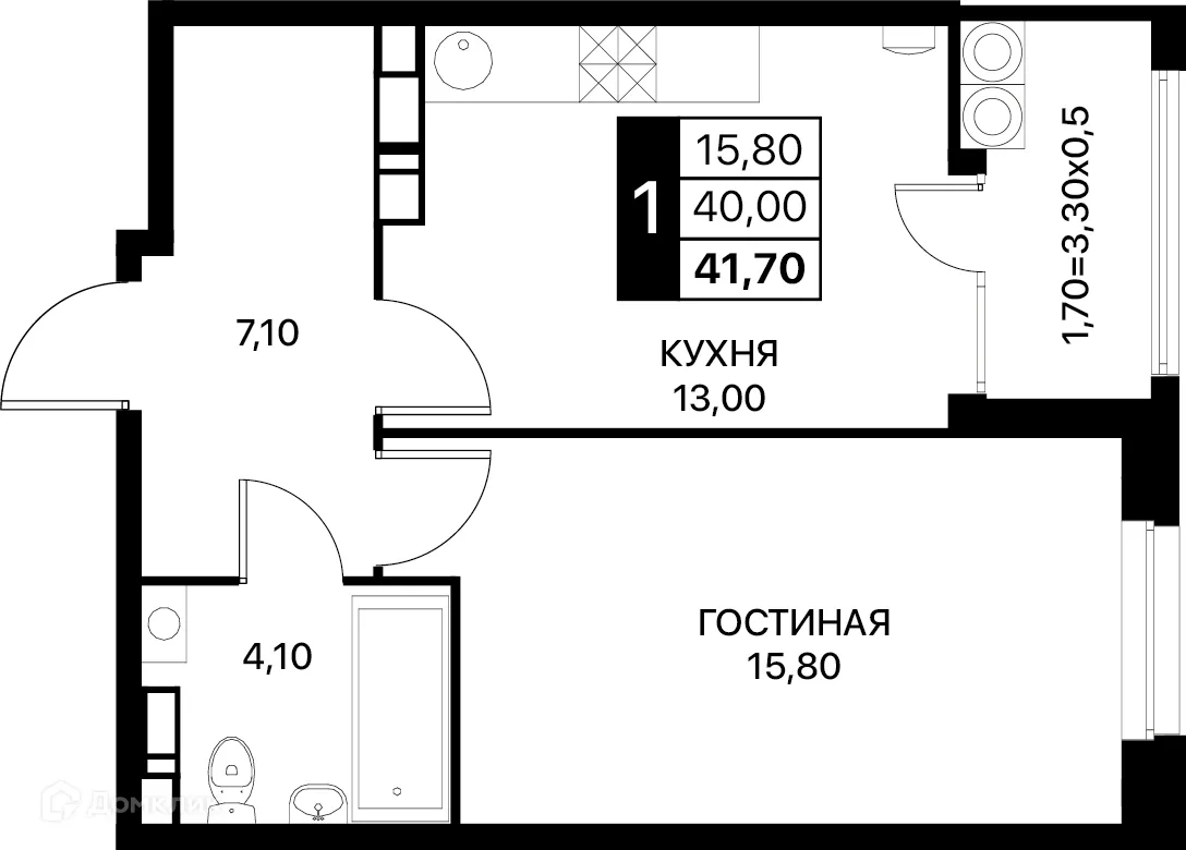 Фото квартиры в ЖК Smartpolét (Смартполёт)