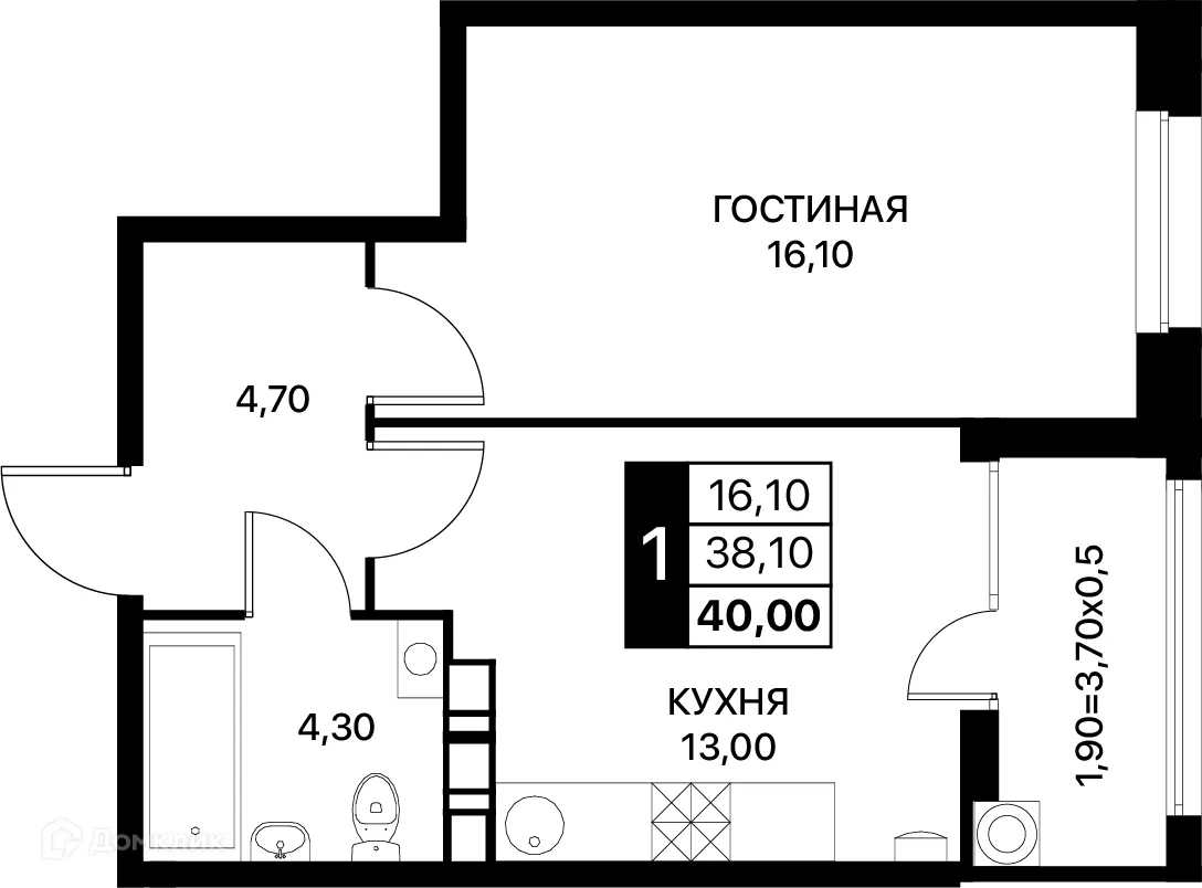 Фото квартиры в ЖК Smartpolét (Смартполёт)