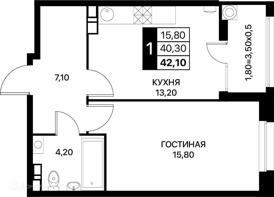 Фото квартиры в ЖК Smartpolét (Смартполёт)