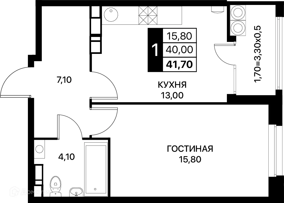 Фото квартиры в ЖК Smartpolét (Смартполёт)