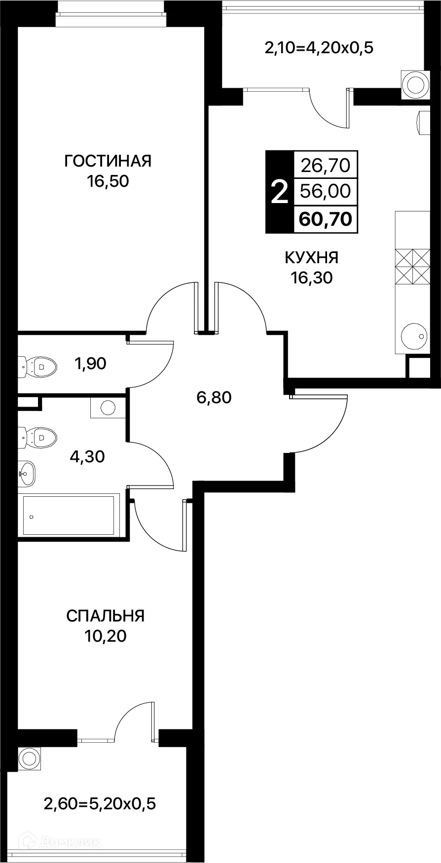 Фото квартиры в ЖК Smartpolét (Смартполёт)