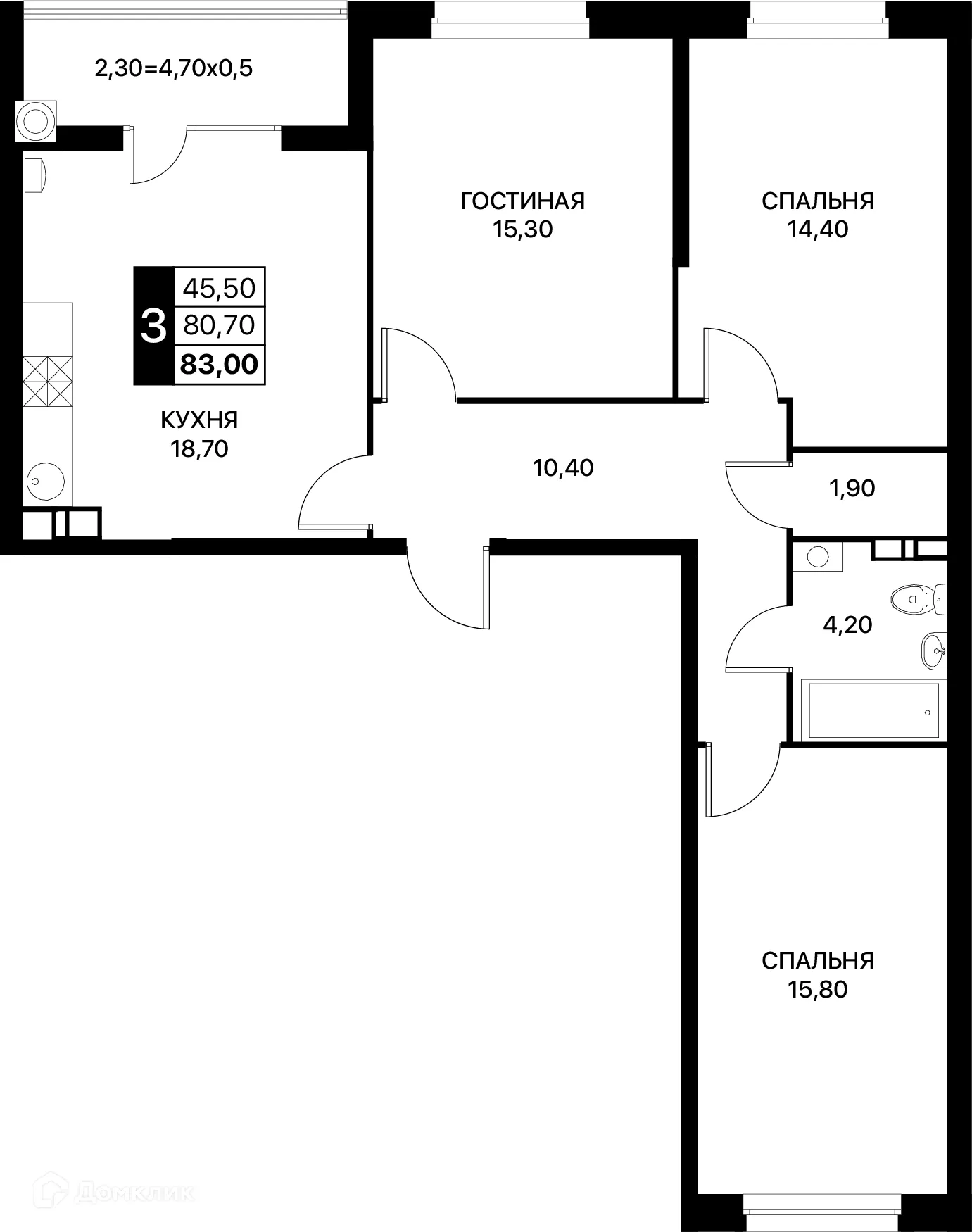 Фото квартиры в ЖК Smartpolét (Смартполёт)