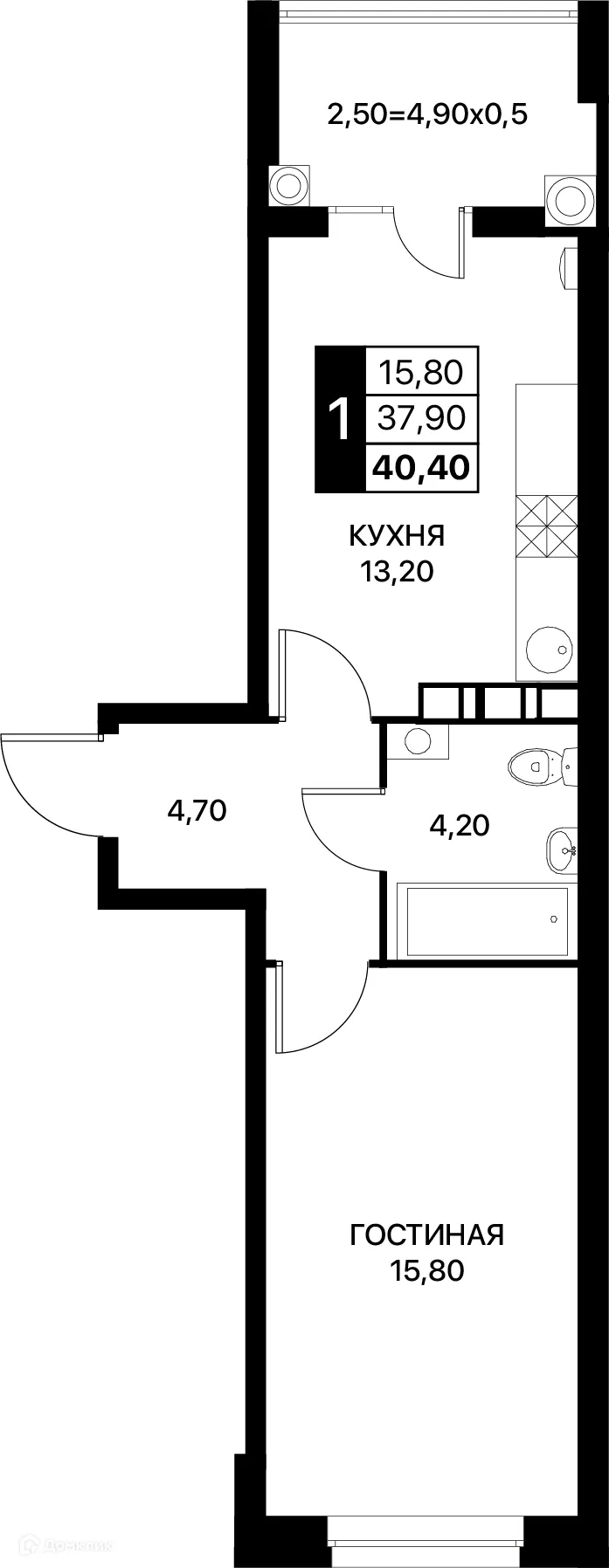 Фото квартиры в ЖК Smartpolét (Смартполёт)