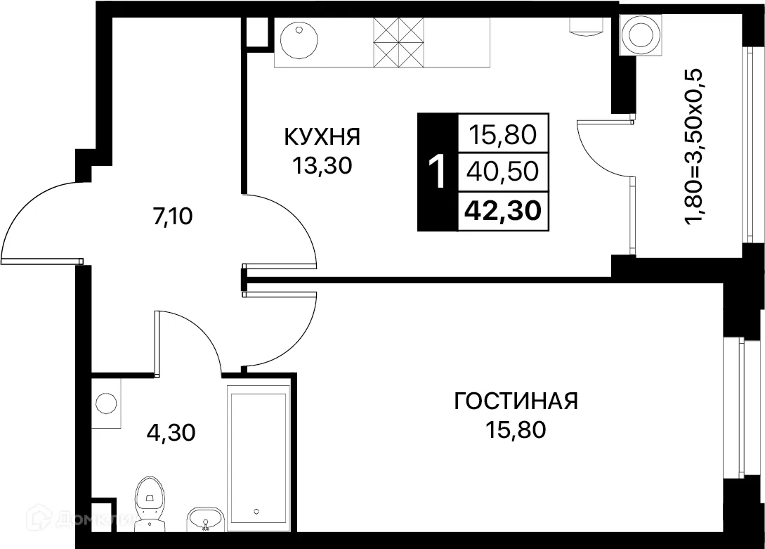 Фото квартиры в ЖК Smartpolét (Смартполёт)