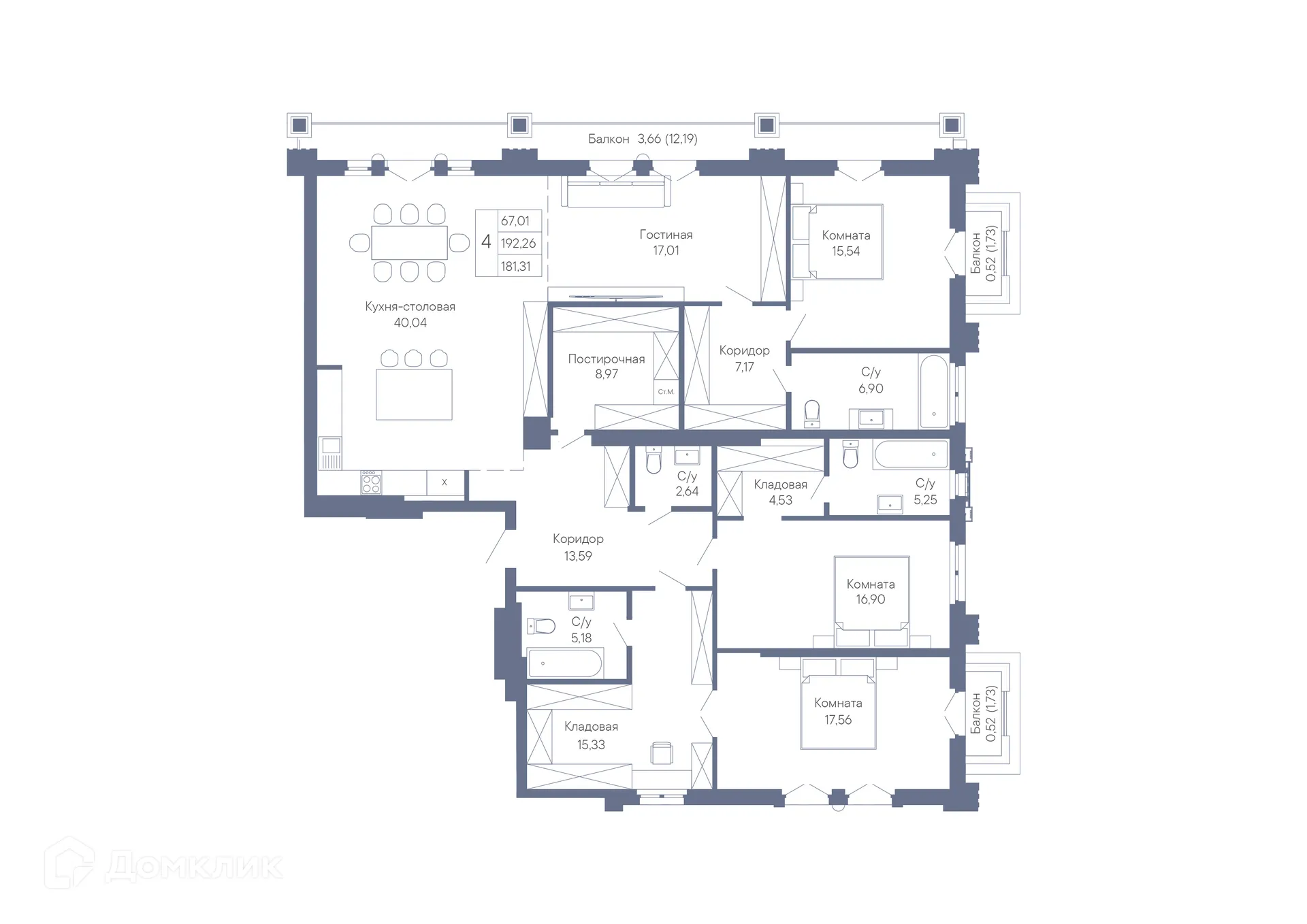 Фото квартиры в ЖК ДОМ-РЕЗИДЕНЦИЯ СОБРАНИЕ