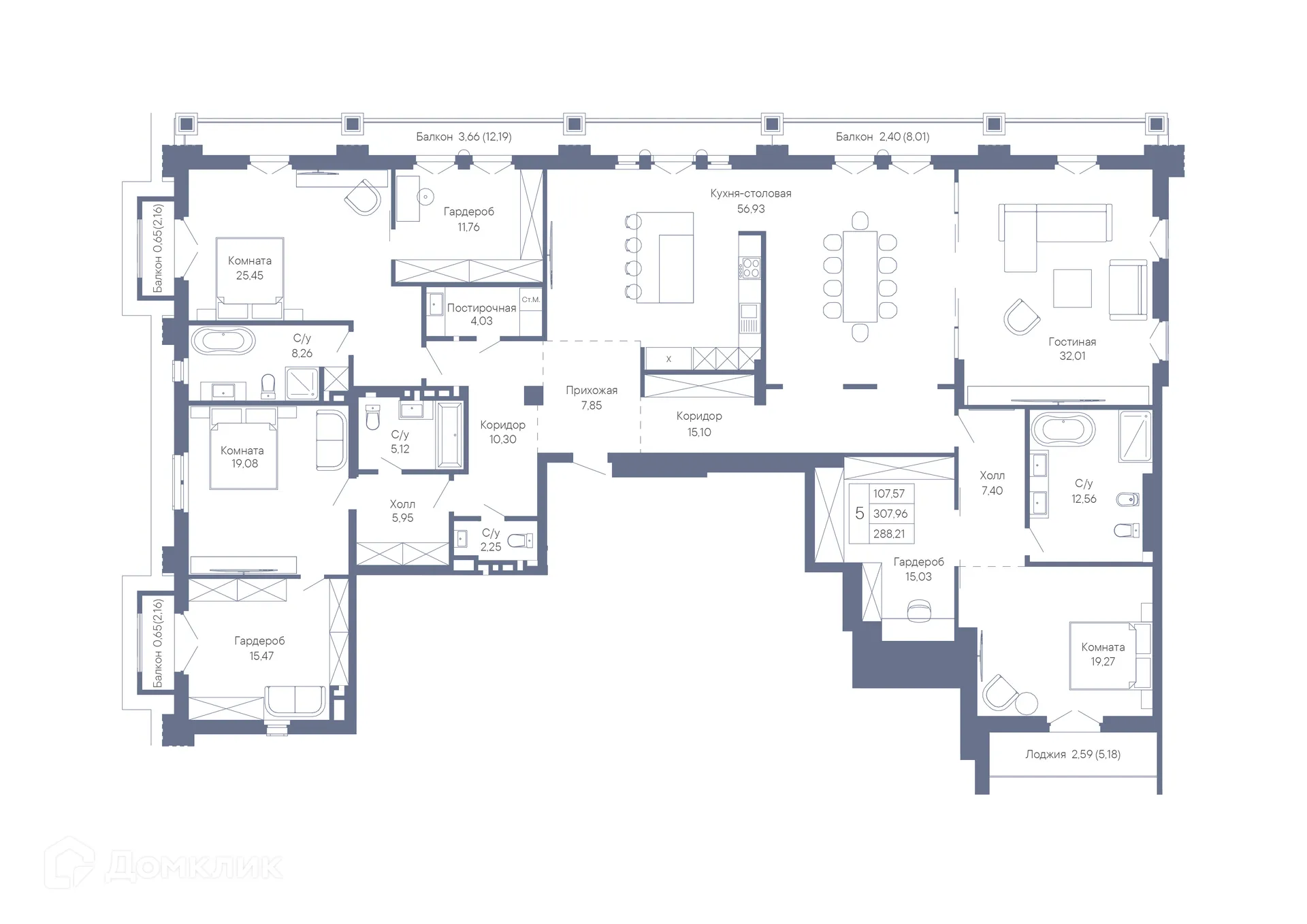 Фото квартиры в ЖК ДОМ-РЕЗИДЕНЦИЯ СОБРАНИЕ