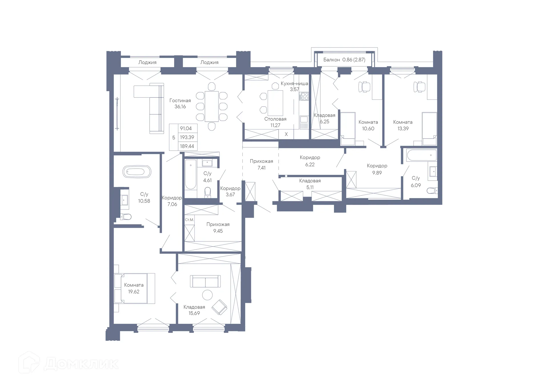 Фото квартиры в ЖК ДОМ-РЕЗИДЕНЦИЯ СОБРАНИЕ