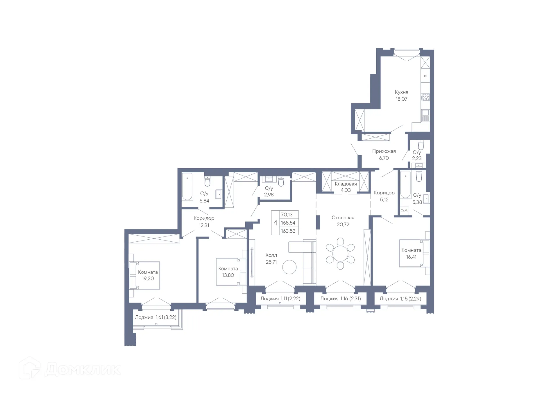 Фото квартиры в ЖК ДОМ-РЕЗИДЕНЦИЯ СОБРАНИЕ